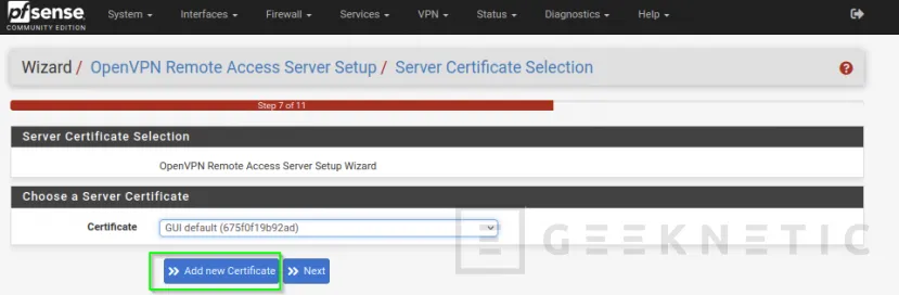 Geeknetic Cómo configurar una VPN con PFSense para acceso a Máquinas Virtuales 10