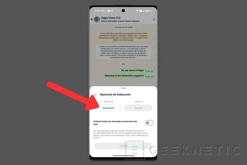 Geeknetic Cómo traducir mensajes en WhatsApp paso a paso 3