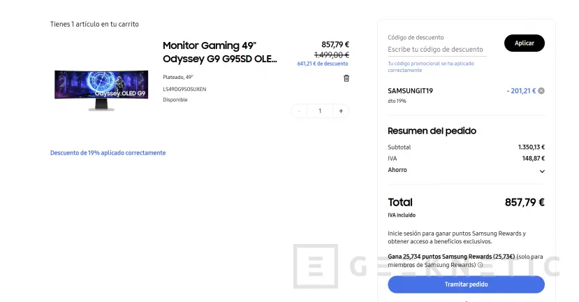 Geeknetic Con esta oferta te puedes llevar el monitor Samsung Odyssey G9 OLED de 49 pulgadas por 789,19 euros 3