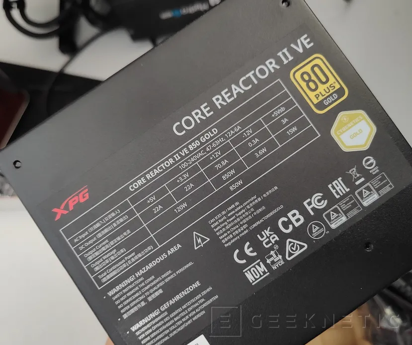 Geeknetic Potencia y Eficiencia: Así Rinden las 3 Nuevas Fuentes ATX 3.1 XPG de 850 W 13