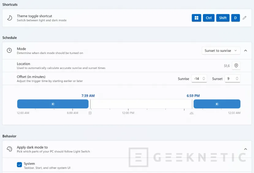 Geeknetic El modo oscuro de Windows 11 por fin será automático: la nueva versión de PowerToys lo hace posible 1