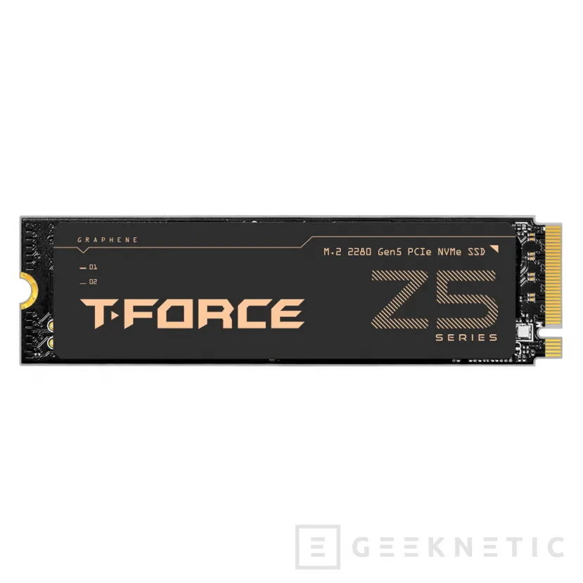 Geeknetic TeamGroup presenta la T-Force Z54E Gen 5, una SSD de hasta 14.900 MB/s con controlador Phison E28 y diseño sin ventiladores 1