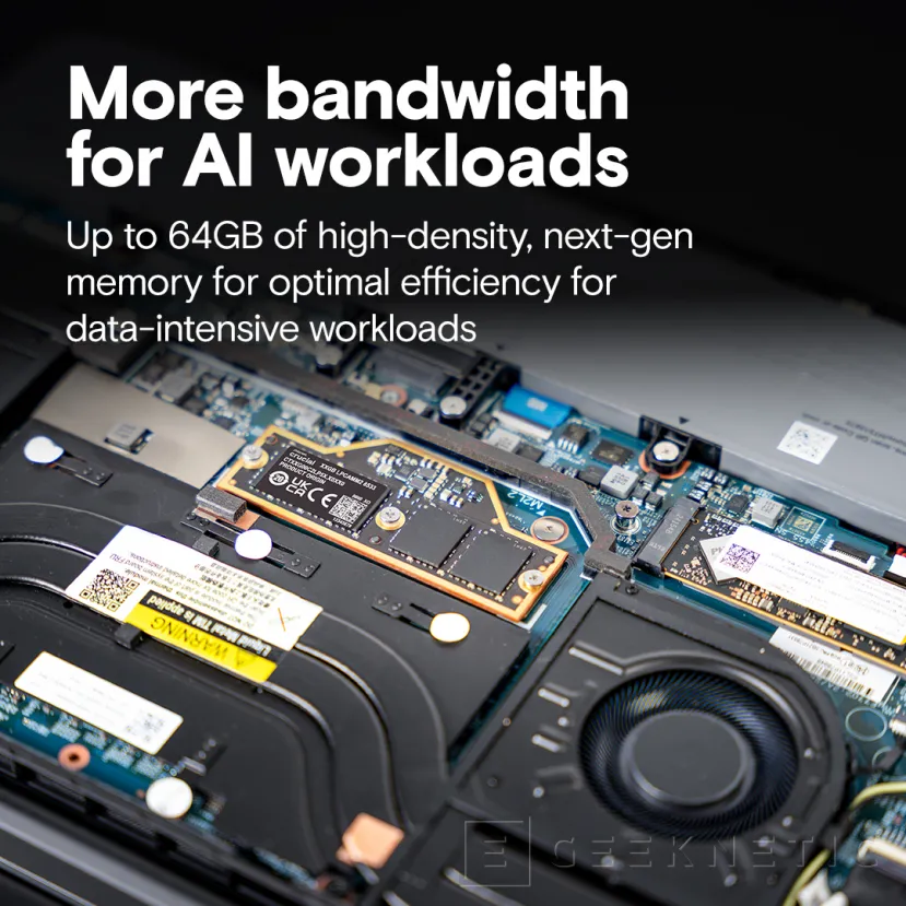 Geeknetic Crucial tiene disponibles memorias LPCAMM2 con velocidades de 8.533 MT/s 2