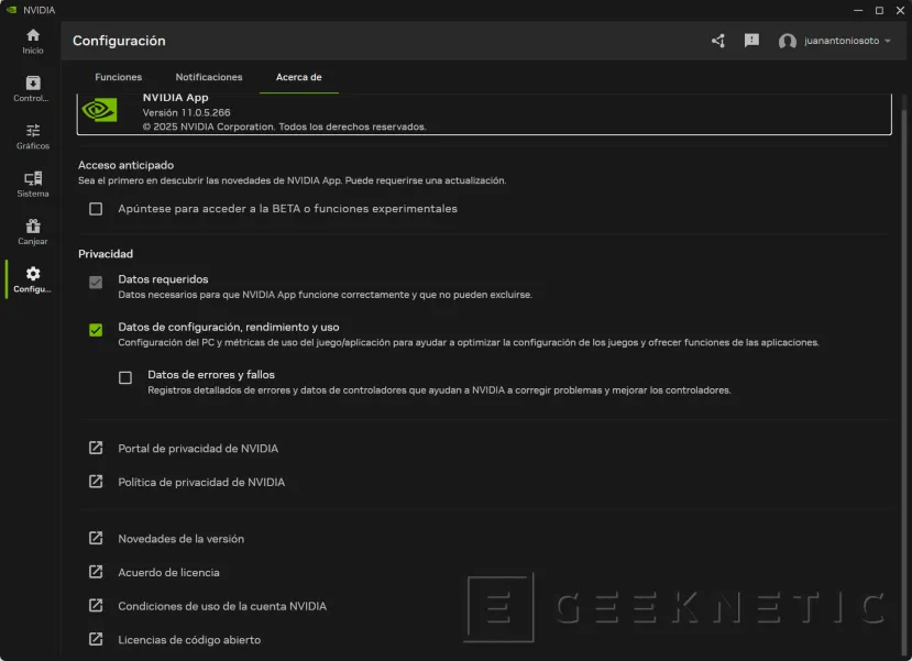 Geeknetic La NVIDIA App se actualiza con nuevas funciones de G-Assist que gestionan el rendimiento de tu portátil y más 1