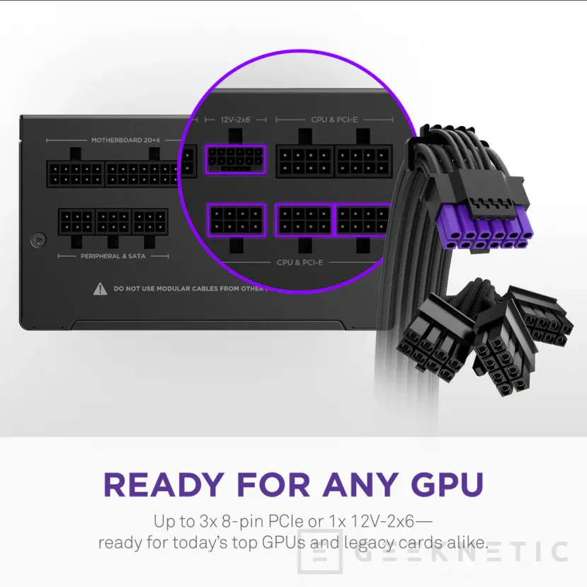 Geeknetic Las nuevas fuentes NZXT C Series Gold Core ofrecen certificación Gold, conector 12V-2X6 nativo y compatibilidad con ATX 3.1 y PCIe 5.1 3