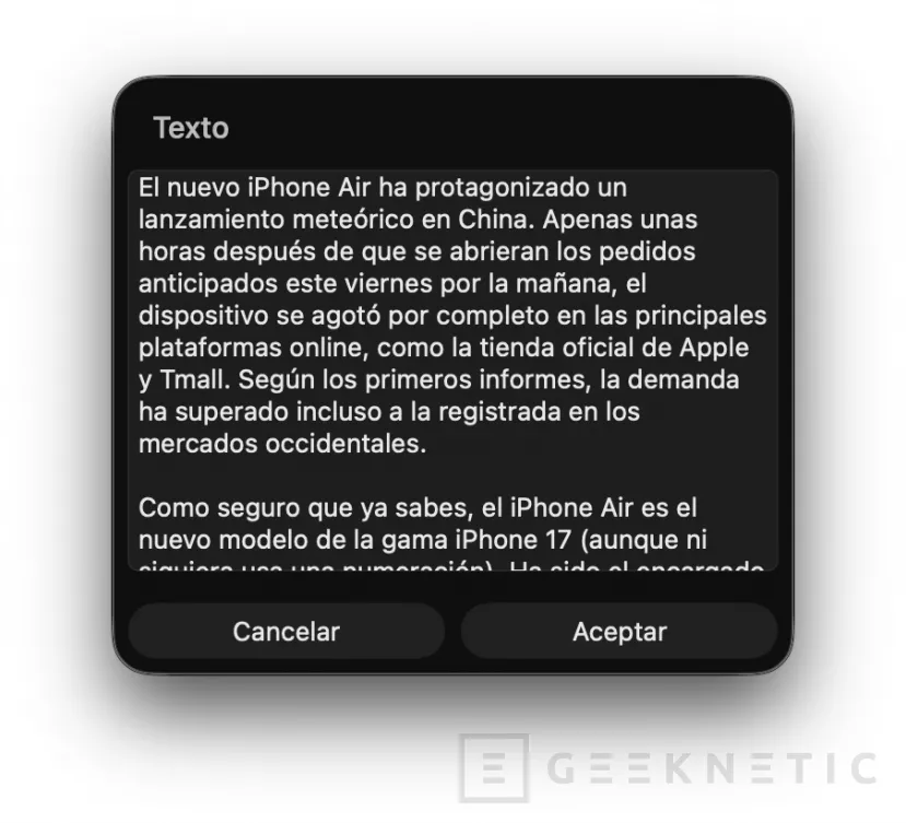 Geeknetic Apple Intelligence + Atajos: cómo aprovechar la IA local de los Mac y los iPhone 8