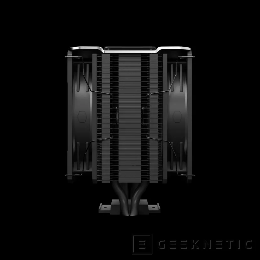 Geeknetic El nuevo disipador Cooler Master V4 Black tiene tecnología 3DHP, 4 Heat Pipes y dos ventiladores Mobius incluidos 2