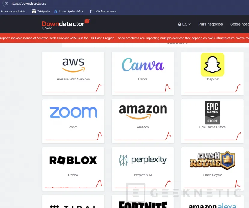 Geeknetic Alexa, Amazon, Prime Video, Ring, Roblox, y muchos servicios más han dejado de funcionar 2