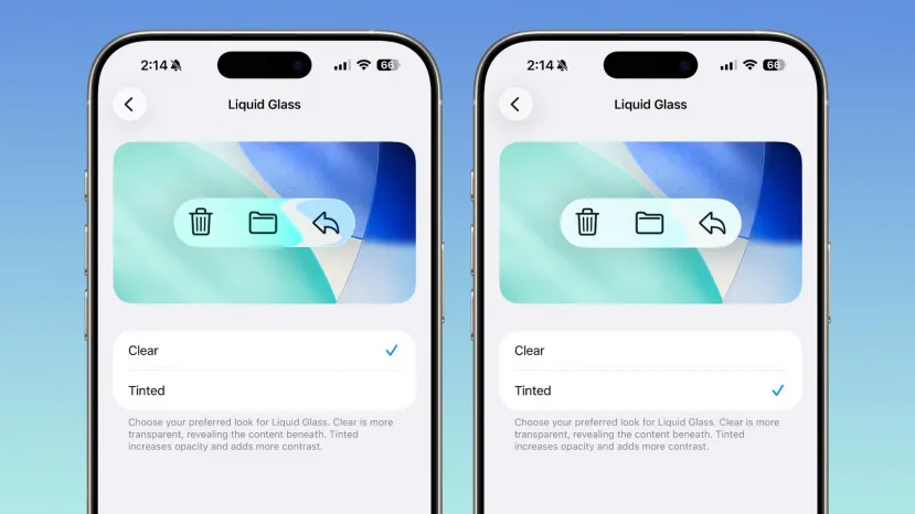 Geeknetic La beta de iOS 26.1 permite seleccionar el nivel de transparencia de Liquid Glass 1