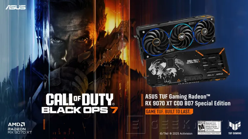Geeknetic ASUS presenta la tarjeta gráfica de edición limitada AMD Radeon RX 9070 XT TUF Gaming Call of Duty: Black Ops 7 Edition 1
