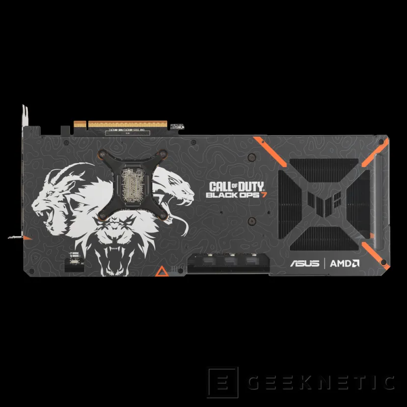 Geeknetic ASUS presenta la tarjeta gráfica de edición limitada AMD Radeon RX 9070 XT TUF Gaming Call of Duty: Black Ops 7 Edition 3