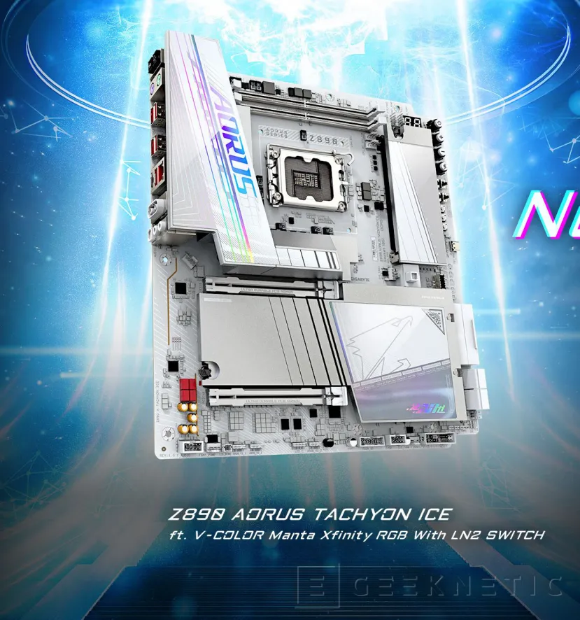 Geeknetic Los 3 primeros récords de overclocking en memoria DDR5 se han conseguido con la AORUS Z890 TAYCHION ICE 2