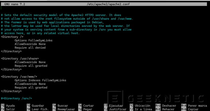 Geeknetic Cómo proteger Apache: Configuraciones clave de Ciberseguridad 8