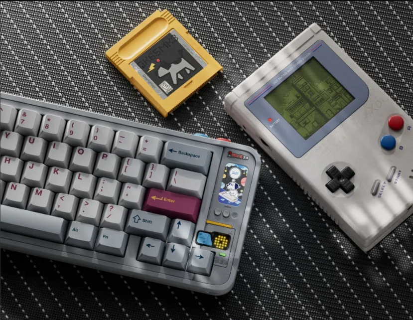 Geeknetic El teclado Qwertykeys QK65 MK3 incorpora una pequeña pantalla que te permitirá jugar a juegos retro 1
