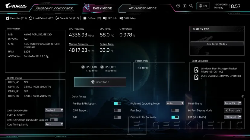 Geeknetic Gigabyte X870E AORUS ELITE X3D Review 29