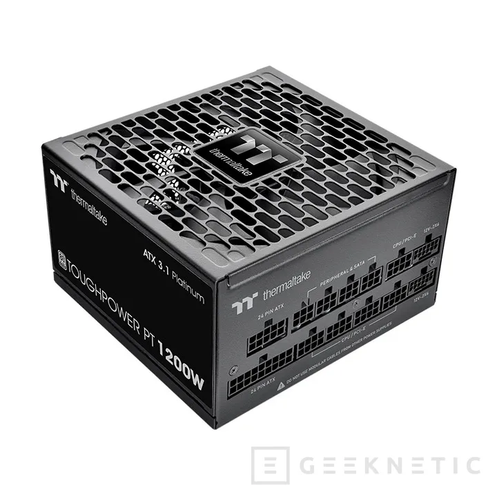 Geeknetic Las nuevas fuentes Thermaltake Toughpower PT Platinum están disponibles con hasta 1.200 W y 2 conectores de 600 W 1