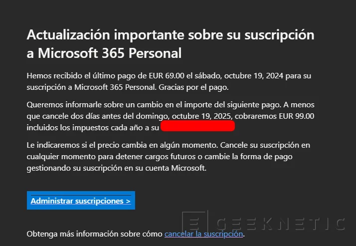 Geeknetic  Microsoft se enfrenta a una multa de más 50 millones de dólares por subir un 45% el precio de 365 y ocultar a sus clientes el plan más barato  1