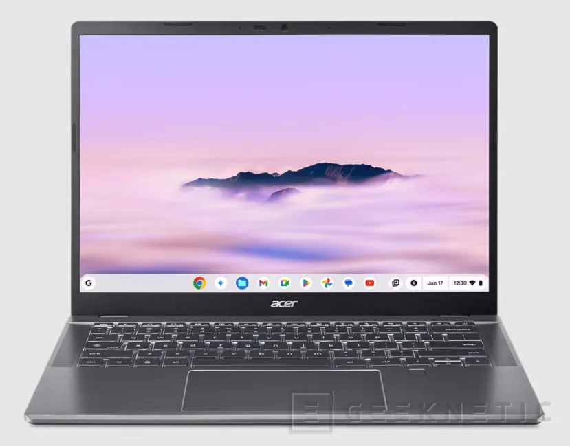 Geeknetic Los nuevos Acer Chromebook Plus Enterprise 714 y 514 combinan IA de Google, gestión empresarial y diseño reforzado 2