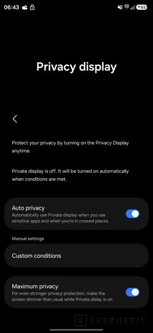 Geeknetic El Galaxy S26 Ultra contará con pantalla de privacidad para limitar la visibilidad lateral 1