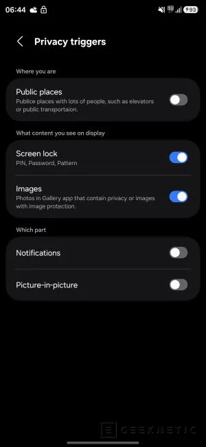 Geeknetic El Galaxy S26 Ultra contará con pantalla de privacidad para limitar la visibilidad lateral 2