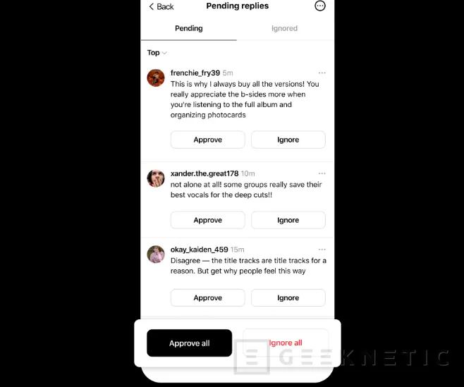 Geeknetic Threads te da el poder de moderar tus hilos: así funciona su nuevo filtro de aprobación de respuestas 1