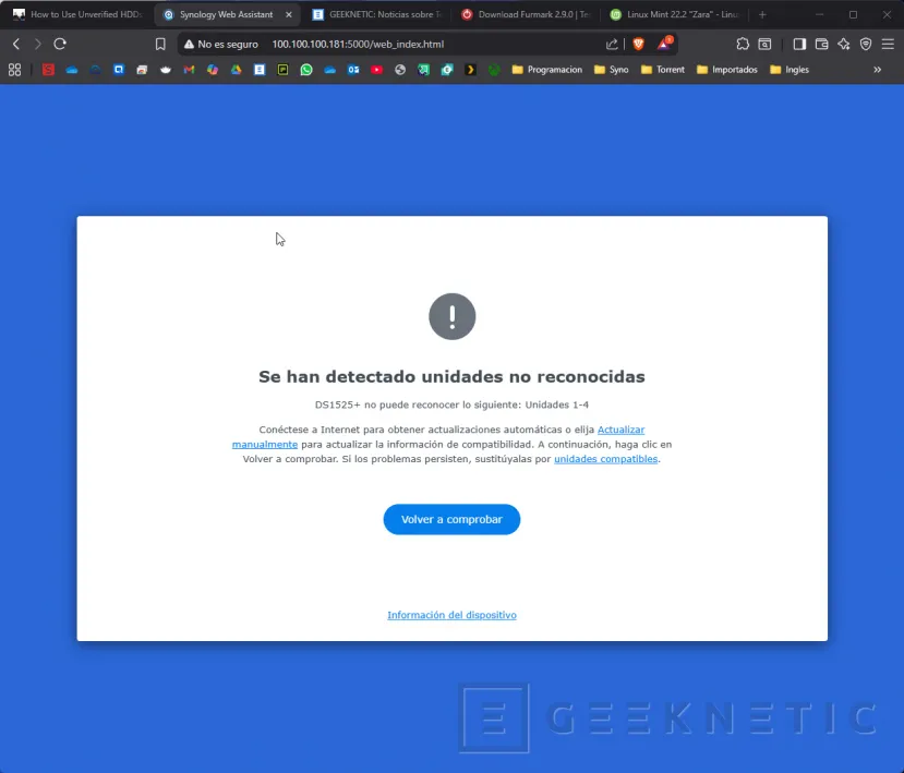 Geeknetic Vamos a usar cualquier disco duro HDD en un NAS Synology serie 25 2