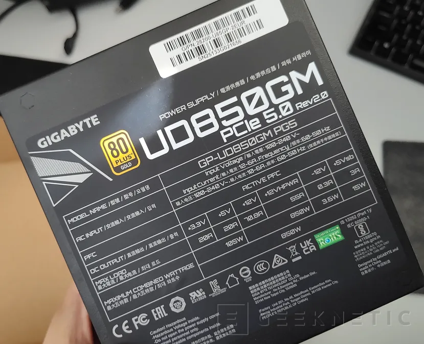 Geeknetic Gigabyte UD850GM PG5 850W Gold Review 8