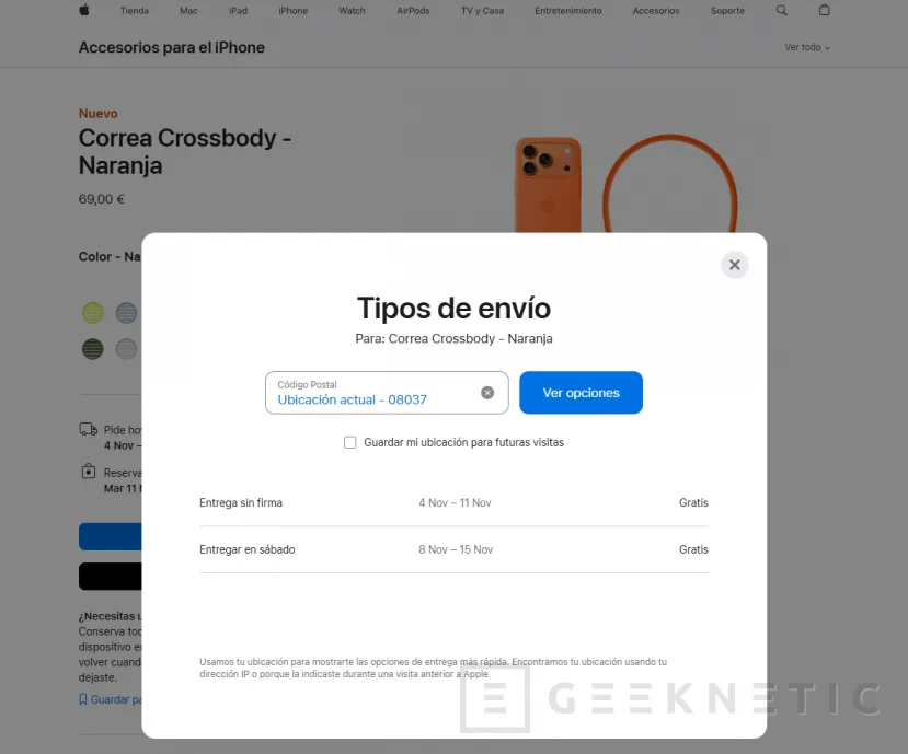 Geeknetic El accesorio más inesperado del iPhone 17 ha volado de las tiendas: la correa Crossbody se agota en casi todos los colores 2