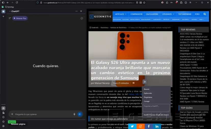 Geeknetic Navegadores con IA: estos son los mejores que puedes instalar 4