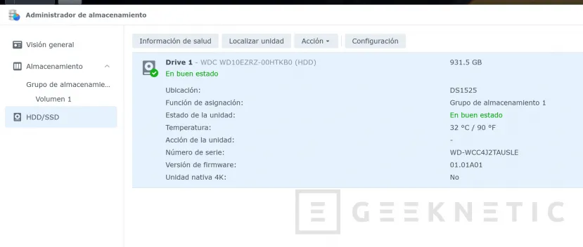 Geeknetic Vamos a usar cualquier disco duro HDD en un NAS Synology serie 25 10