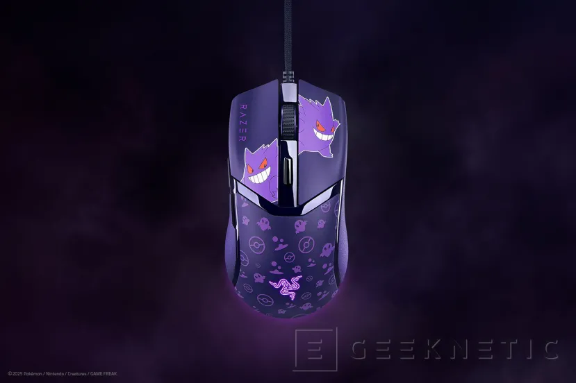 Geeknetic Razer añade al Pokémon Gengar a su alfombrilla XXL y a su ratón Cobra 3