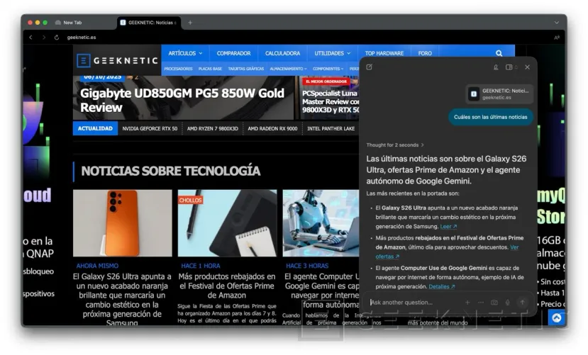 Geeknetic Navegadores con IA: estos son los mejores que puedes instalar 2