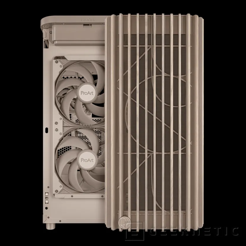 Geeknetic ASUS presenta su nueva gama ProArt Wood Edition con cajas beige y detalles de madera que combinan diseño y funcionalidad 3