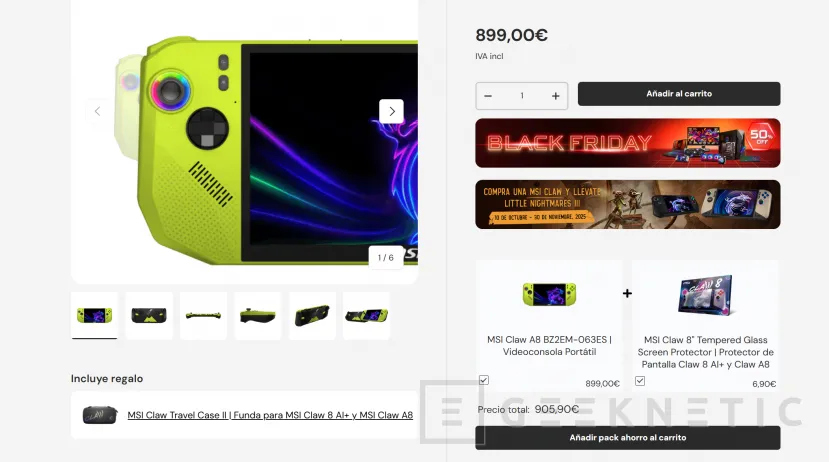 Geeknetic Ya está disponible la nueva MSI Claw A8 por 899 euros con dos regalos para los más rápidos 2