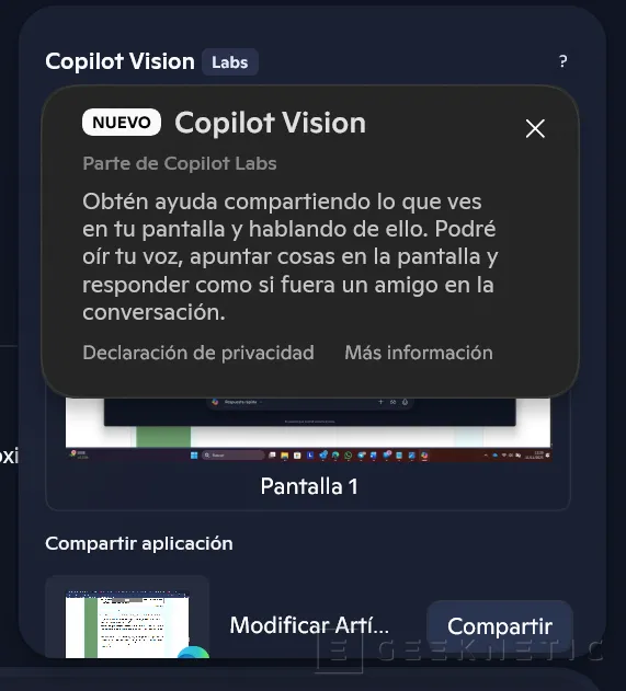 Geeknetic Microsoft Copilot Vision, cómo funciona la IA que puede ver por ti 10