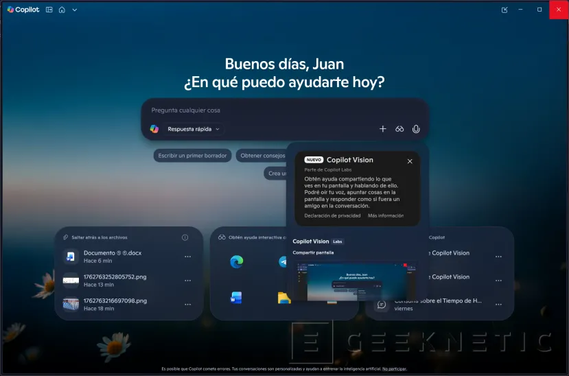 Geeknetic Microsoft Copilot Vision, cómo funciona la IA que puede ver por ti 1