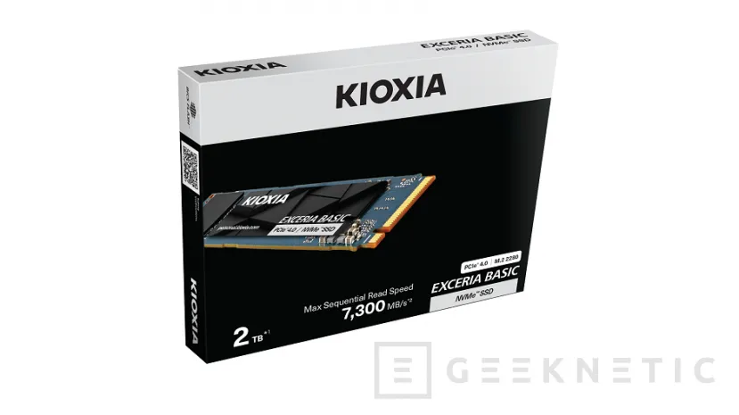 Geeknetic KIOXIA lanza la gama EXCERIA BASIC, discos SSD PCIe 4.0 asequibles con hasta 7.300 MB/s de lectura 3