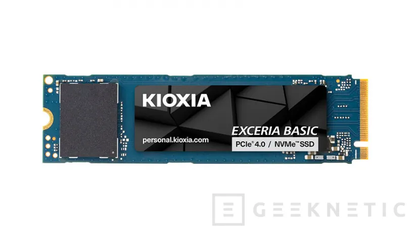 Geeknetic KIOXIA lanza la gama EXCERIA BASIC, discos SSD PCIe 4.0 asequibles con hasta 7.300 MB/s de lectura 1