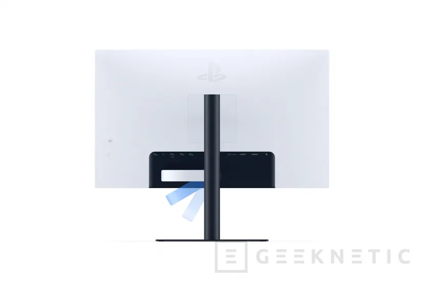 Geeknetic Sony presenta un nuevo monitor para su PlayStation 5, tiene 27 pulgadas, resolución QHD y una base que carga el DualSense 1