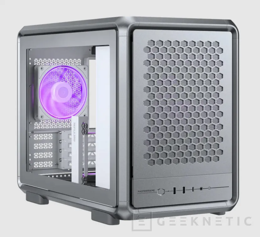 Geeknetic Cooler Master MasterFrame 400 Mesh combina modularidad FreeForm 2.0, malla frontal y soporte para GPUs de 390 mm en formato compacto 3
