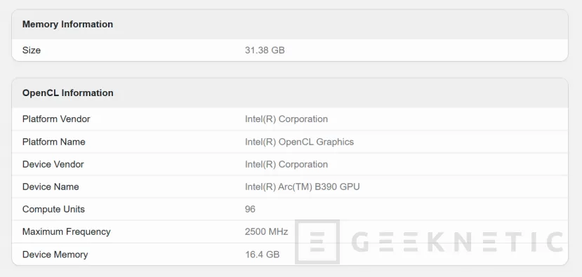 Geeknetic La Intel Arc B390 es la gráfica con 12 Xe3 Cores integrada en los procesadores Intel Core Ultra X 1