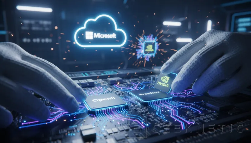 Geeknetic Microsoft redefine su estrategia de hardware: se apoyará en chips de OpenAI y Broadcom para acelerar Azure y recortar su dependencia de NVIDIA 1