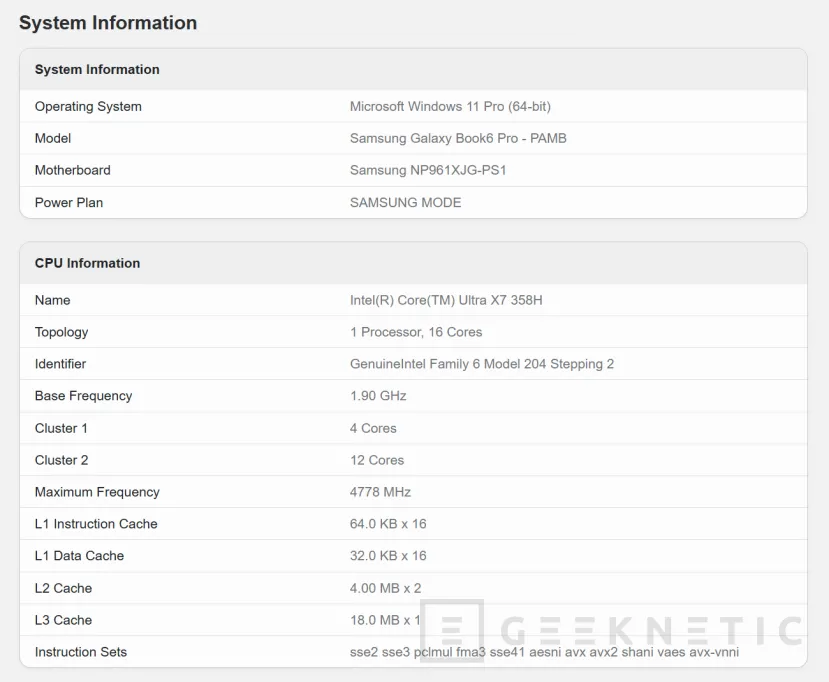 Geeknetic La Intel Arc B390 es la gráfica con 12 Xe3 Cores integrada en los procesadores Intel Core Ultra X 2