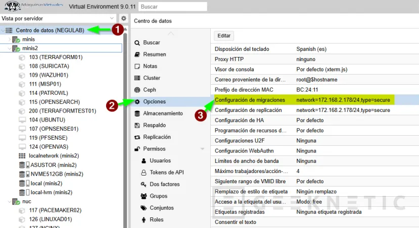 Geeknetic Cómo Configurar una Red Dedicada para Migraciones en Proxmox 4