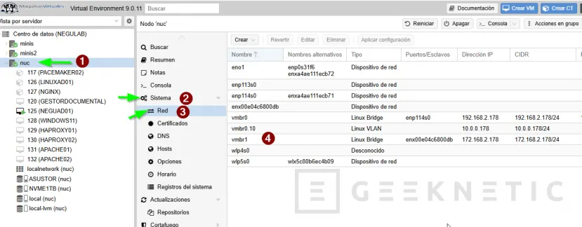 Geeknetic Cómo Configurar una Red Dedicada para Migraciones en Proxmox 2