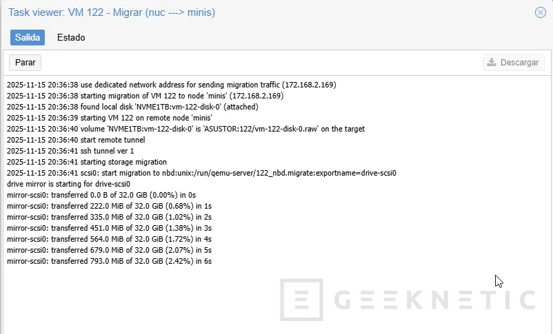 Geeknetic Cómo Configurar una Red Dedicada para Migraciones en Proxmox 16