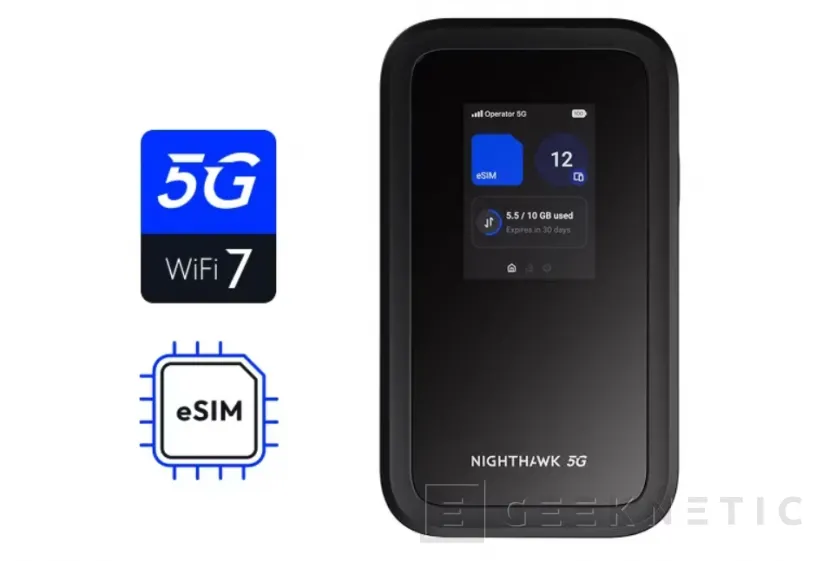 Geeknetic Negtear Nighthawk 5G M7: Este pequeño Router 5G WiFi 7 portátil incluye una tienda de eSIM para 140 países 2
