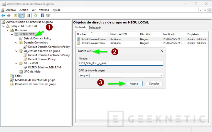 Geeknetic Filtrado Quirúrgico de GPOs con WMI 10
