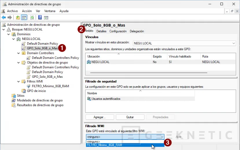 Geeknetic Filtrado Quirúrgico de GPOs con WMI 12