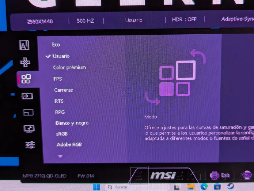 Geeknetic MSI MPG 271QR QD-OLED X50 Review 15